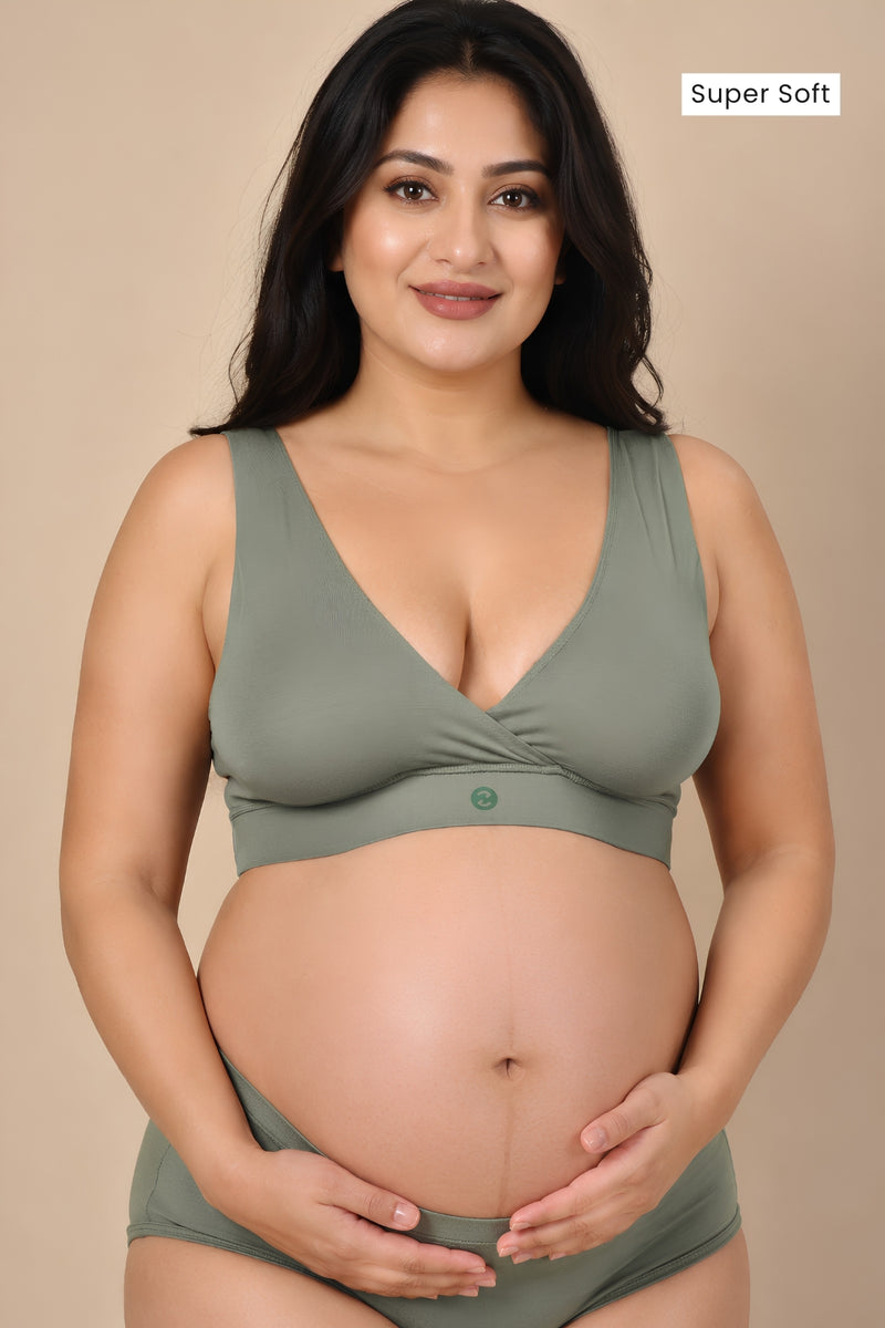 247 (Upgraded) Matcha Modal Padded Maternity Feeding Bra