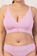 247 Extra Support Cotton Feeding Bra with Adjuster - Pink