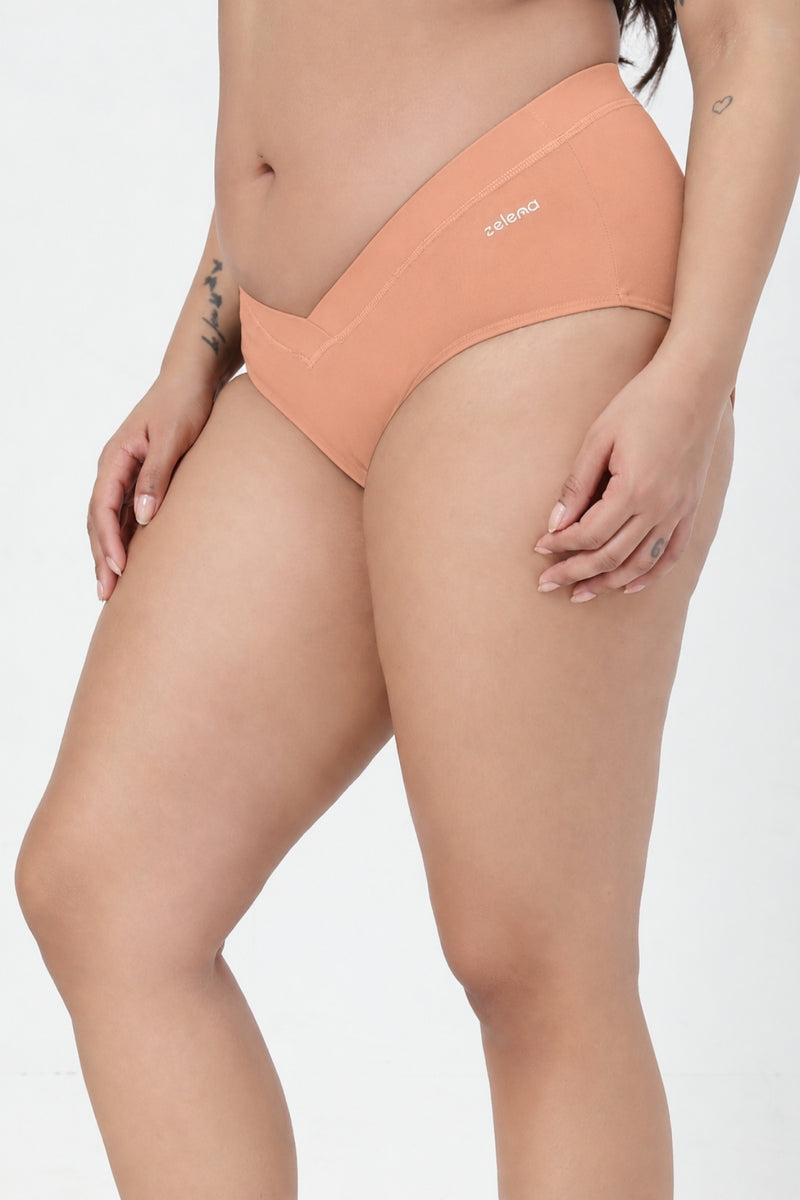 Modal C-Section Panty - Coral