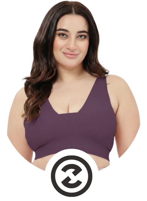 Secure Fit Cotton Fixed-Pad  Bra