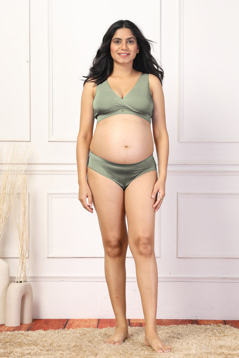 247 (Upgraded) Matcha Modal Padded Maternity Feeding Bra