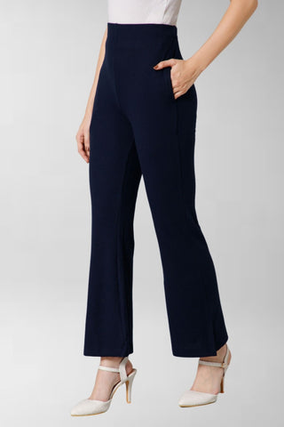 Navy Waffle Lounge Pants with 2 Pockets