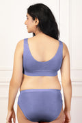 247 (Upgraded) Royal Blue Modal Padded Maternity Feeding Bra