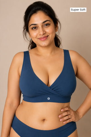 247 (Upgraded) Teal Modal Padded Maternity Feeding Bra