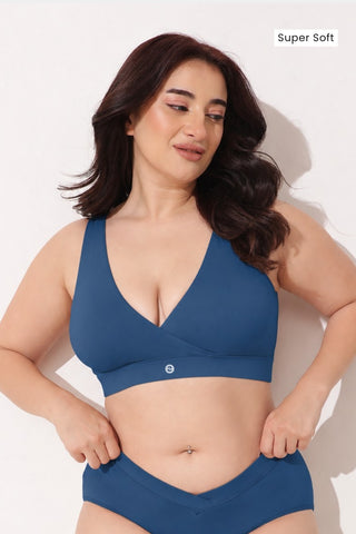247 (Upgraded) Teal Modal Padded Maternity Feeding Bra
