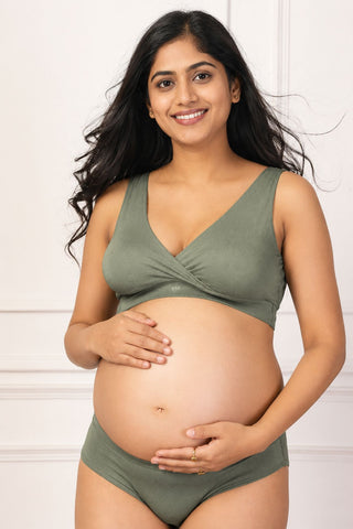 247 (Upgraded) Matcha Modal Padded Maternity Feeding Bra