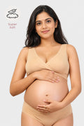 247 (Upgraded) Skin Color Modal Padded Maternity Feeding Bra