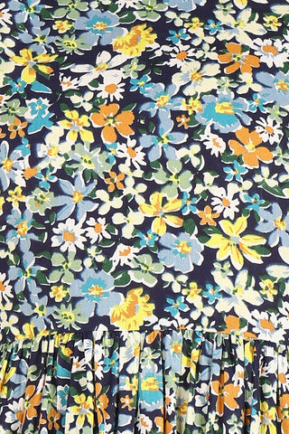 Detailed shot of the sleeves and cuff design on the Teal Anarkali Kurti Kurti.