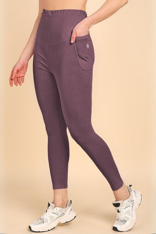 247 Zactive™ Deep Woodrose High Waist Leggings (Pregnancy & Postpartum)