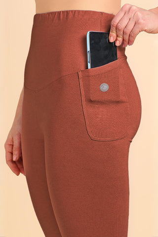 247 Zactive™ Rust Zipless Maternity Top & Legging Set