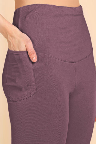 247 Zactive™ Deep Woodrose High Waist Leggings (Pregnancy & Postpartum)