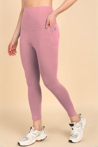 247 Zactive™ Deep Salmon High Waist Leggings (Pregnancy & Postpartum)