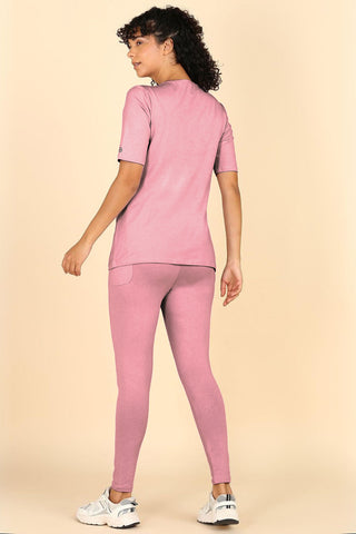 247 Zactive™ Deep Salmon Zipless Maternity Top & Legging Set