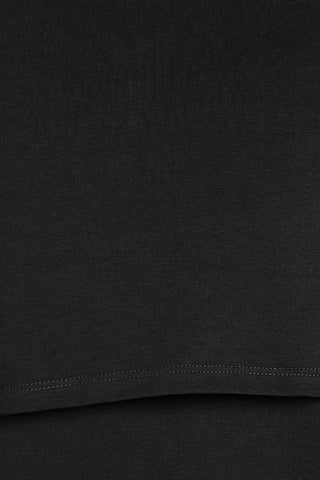 Black Top; generous fit is suitable for wear during pregnancy and nursing.