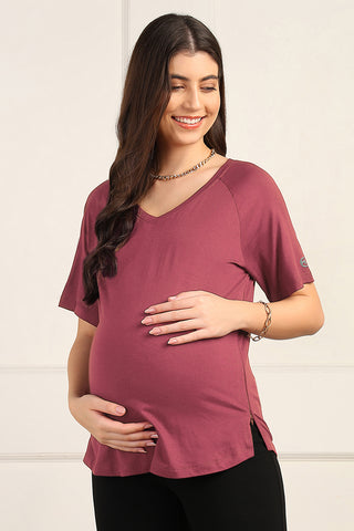 Deep Rose Top fabric; material provides comfortable wear.