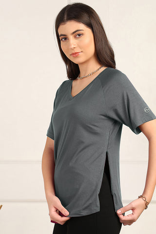 Charcoal Grey Maternity Pajama Set