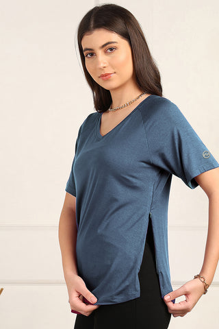 Denim Blue Maternity Palazzo Set