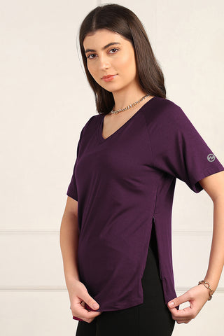 Plum Maternity Palazzo Set