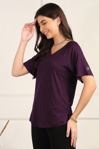 Plum Maternity Palazzo Set