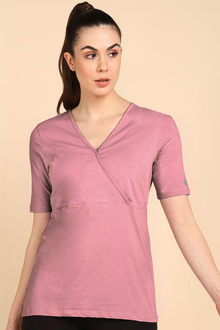 247 Zactive™ Deep Salmon Zipless Maternity Top & Legging Set