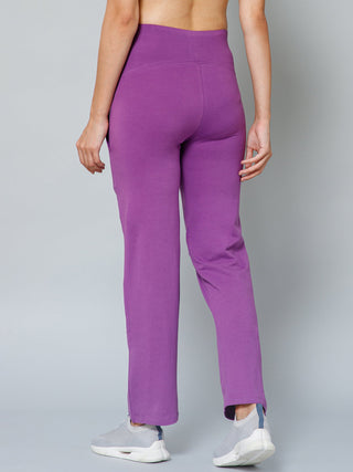 247 Zactive Purple High Waisted Maternity Pants Trousers WITH POCKETS