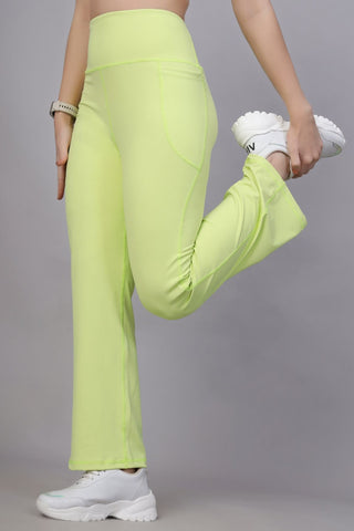 Lime Pants; gentle compression provides continuous support to the core after delivery.