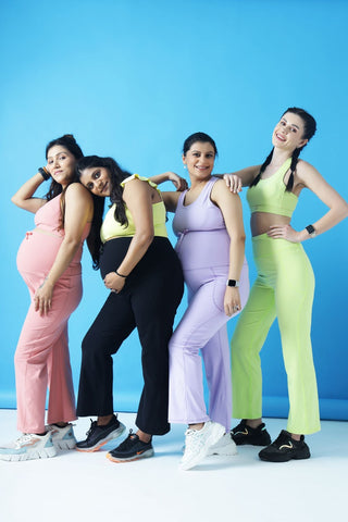 Lavender Postpartum Pants; versatile garment for casual or professional daily wear.