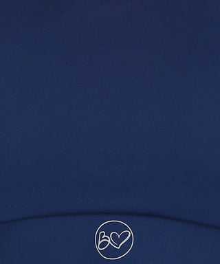 Navy Blue Flair Pants; full panel provides abdominal support during all trimesters.