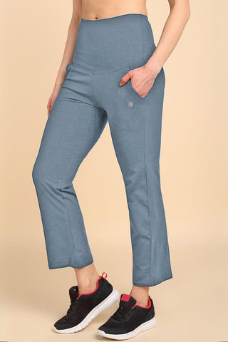 247 Zactive™ M-Blue High Waist Trousers (Pregnancy & Postpartum)