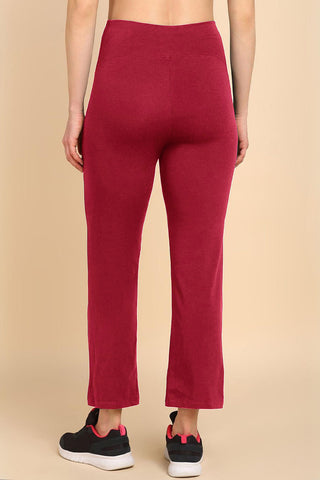 247 Zactive™ Deep Red High Waist Trousers (Pregnancy & Postpartum)
