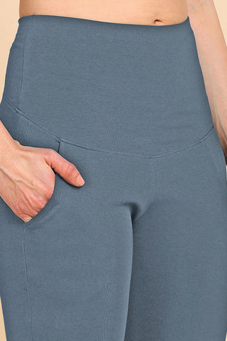 247 Zactive™ M-Blue High Waist Trousers (Pregnancy & Postpartum)