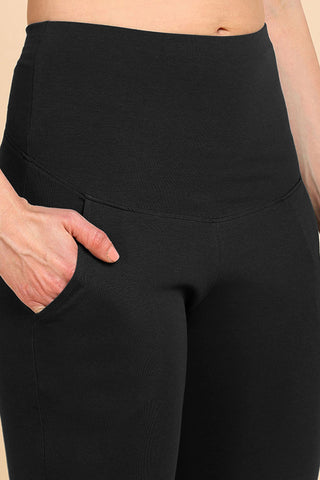 247 Zactive™ Black High Waist Trousers (Pregnancy & Postpartum)