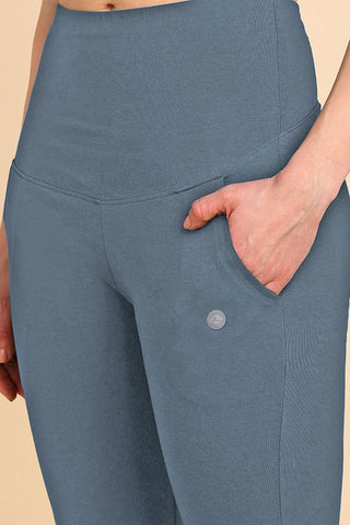 247 Zactive™ M-Blue High Waist Trousers (Pregnancy & Postpartum)