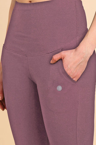 247 Zactive™ Deep Woodrose High Waist Trousers (Pregnancy & Postpartum)