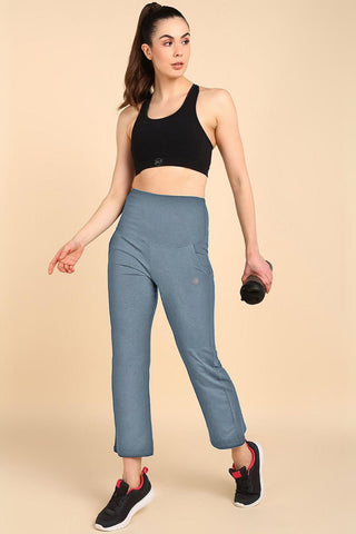247 Zactive™ M-Blue High Waist Trousers (Pregnancy & Postpartum)