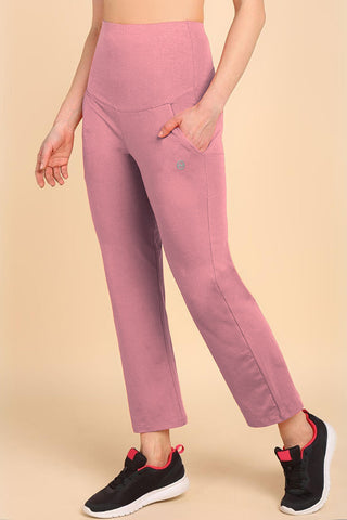 247 Zactive™ Deep Salmon High Waist Trousers (Pregnancy & Postpartum)