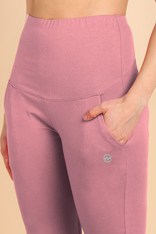 247 Zactive™ Deep Salmon High Waist Trousers (Pregnancy & Postpartum)