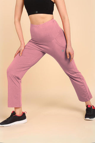 247 Zactive™ Deep Salmon High Waist Trousers (Pregnancy & Postpartum)