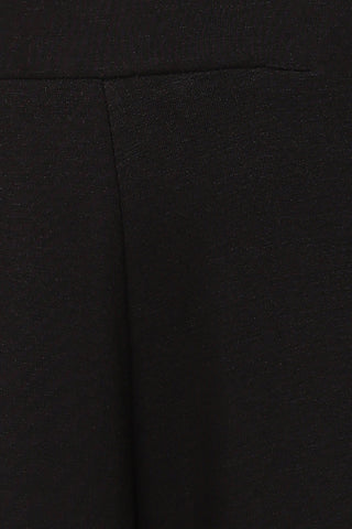 Black Pajama; comfortable garment for home wear and relaxation.