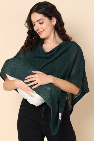 Ivy Green Honeycomb Feeding & Nursing Cover