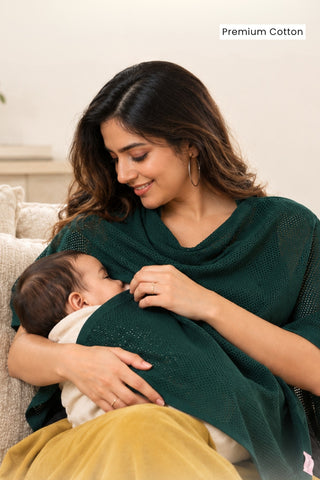 Ivy Green Honeycomb Feeding & Nursing Cover