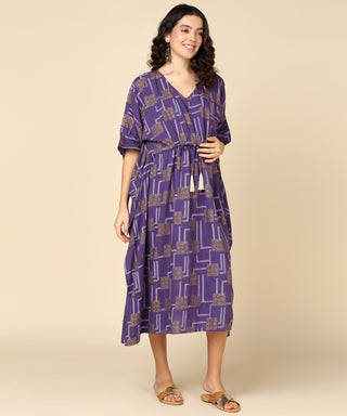 Purple Pregnancy & Maternity Kaftan