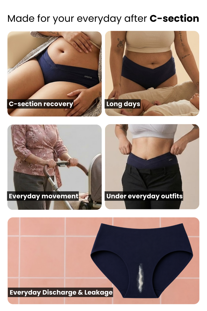 Modal C-Section Panty - Mist