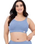 Riva Fine-Rib Cotton Feeding Bra - Mist