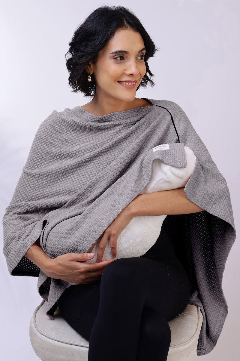 Elena Nursing Cover - Grey