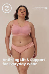Sculpt & Lift Powermesh Bra - Paper Peach