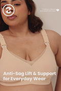 Sculpt & Lift Powermesh Nursing Bra - Chrome